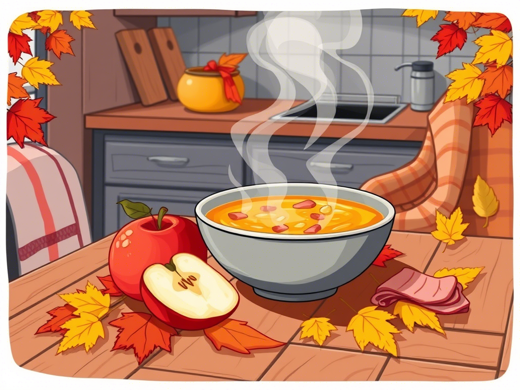 Apple and Ham Soup for a Cozy Fall Lunch