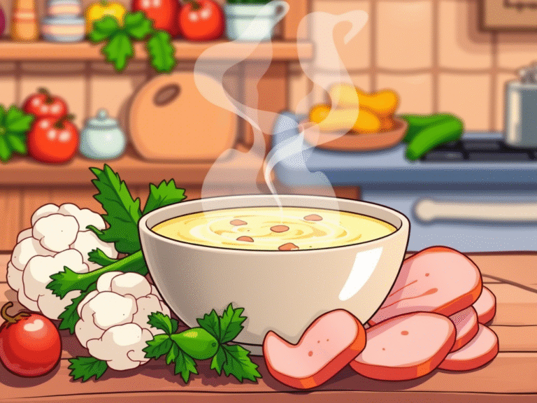 Cauliflower and Ham Soup That’s Creamy and Dreamy